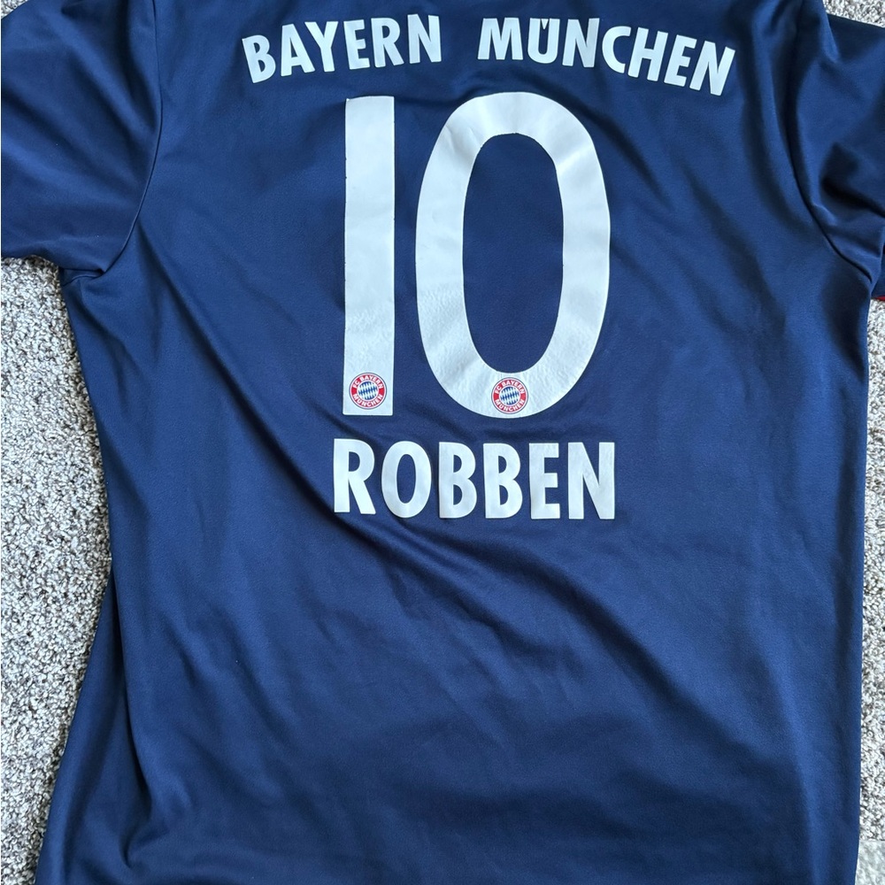 Adidas Bayern Munich München Away 17/18 Robben Jersey Sz l